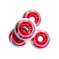 Комплект колес для роликов SW-601, PU, красный. 